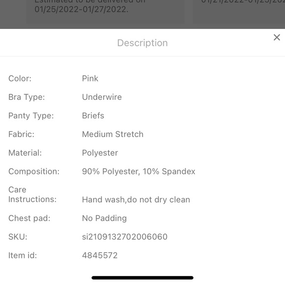 Blush Pink Criss Cross Lingerie Set - Picture 5 of 5